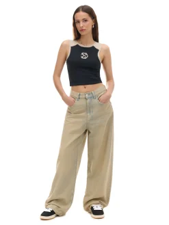 Cropp Koszulki, Topy*Koszulka na szerokich ramiączkach czarny