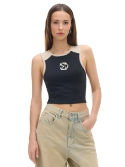 Cropp Koszulki, Topy*Koszulka na szerokich ramiączkach czarny
