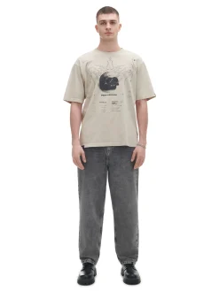 Cropp Koszulki*Koszulka z nadrukiem kremowy