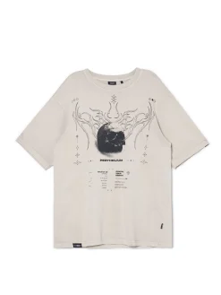 Cropp Koszulki*Koszulka z nadrukiem kremowy