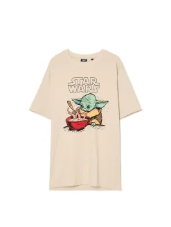 Cropp Koszulki*Koszulka z nadrukiem Baby Yody beżowy