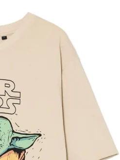 Cropp Koszulki*Koszulka z nadrukiem Baby Yody beżowy