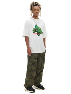 Cropp Koszulki*Koszulka z nadrukiem Gorillaz kremowy