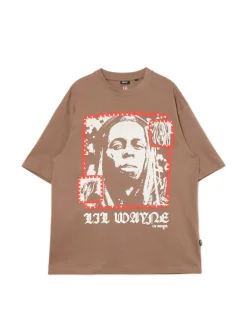 Cropp Koszulki*Koszulka z nadrukiem Lil Wayne beżowy