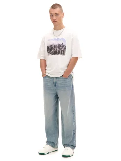 Cropp Koszulki*Koszulka z nadrukiem miasta kremowy