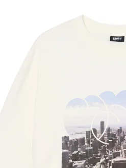 Cropp Koszulki*Koszulka z nadrukiem miasta kremowy