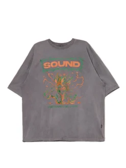 Cropp Koszulki*Koszulka z nadrukiem muzycznym szary