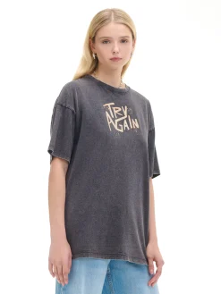 Cropp Unisex|Unisex*Koszulka z nadrukiem po obu stronach UNISEX brązowy