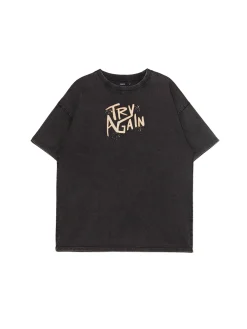 Cropp Unisex|Unisex*Koszulka z nadrukiem po obu stronach UNISEX brązowy