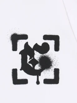 Cropp Koszulki*Koszulka z nadrukiem po obu stronach biały