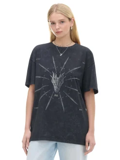 Cropp Unisex|Unisex*Koszulka z nadrukiem Ród Smoka UNISEX czarny