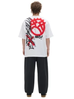 Cropp Koszulki*Koszulka z nadrukiem typu graffiti biały