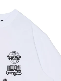 Cropp Koszulki*Koszulka z nadrukiem typu graffiti biały