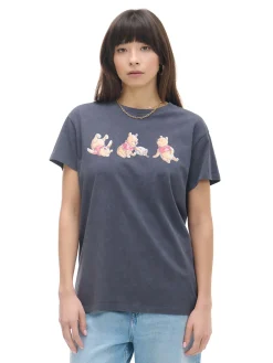 Cropp Koszulki, Topy*Koszulka z nadrukiem Winnie The Pooh szary