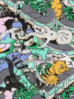 Cropp Koszulki*Koszulka z nadrukiem zwierząt wielobarwny