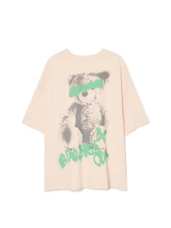 Cropp Koszulki*Koszulka z napisem w stylu graffiti kremowy