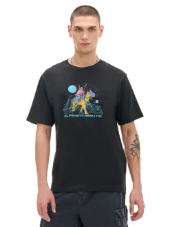 Cropp Koszulki*Koszulka z nowoczesnym nadrukiem czarny