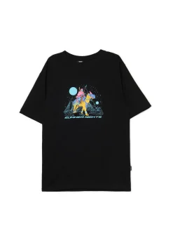 Cropp Koszulki*Koszulka z nowoczesnym nadrukiem czarny