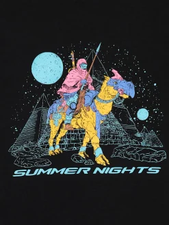 Cropp Koszulki*Koszulka z nowoczesnym nadrukiem czarny