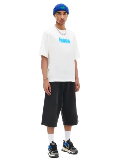 Cropp Koszulki*Koszulka z ozdobnym napisem kremowy