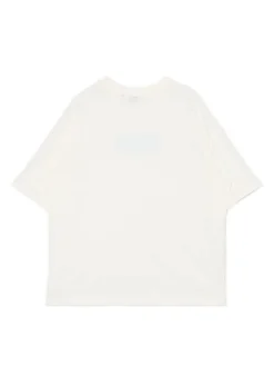 Cropp Koszulki*Koszulka z ozdobnym napisem kremowy