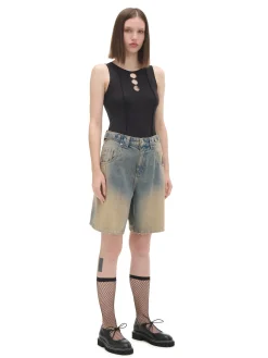 Cropp Koszulki, Topy*Koszulka z wycięciem z przodu czarny