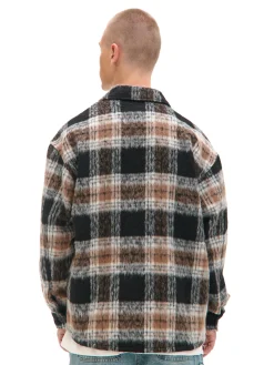 Cropp Koszule*Kraciasta koszula z miękkim wykończeniem czarny