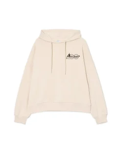 Cropp Bluzy*Kremowa bluza ze sloganem kremowy