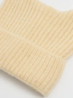 Cropp Czapki*Kremowa czapka z kocimi uszkami kremowy