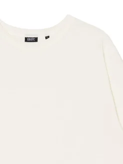 Cropp Koszulki*Kremowa gładka koszulka kremowy