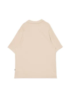 Cropp Koszulki*Kremowa gładka koszulka polo kremowy