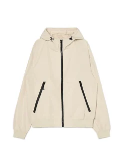 Cropp Kurtki, Płaszcze*Kremowa kurtka z kapturem kremowy