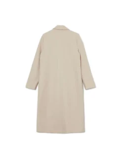 Cropp Kurtki, Płaszcze*długi płaszcz kremowy