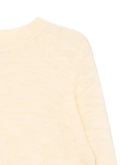 Cropp Swetry*krótki sweter kremowy