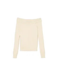 Cropp Swetry*sweter typu carmen kremowy