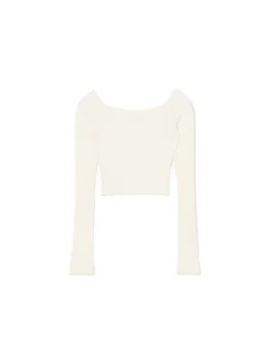 Cropp Swetry*sweter z odkrytymi ramionami kremowy