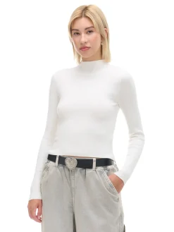 Cropp Swetry*sweter z półgolfem kremowy