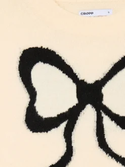 Cropp Swetry*sweter ze wstążką kremowy