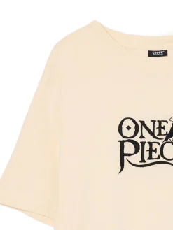 Cropp Koszulki*T-shirt z nadrukiem One Piece kremowy