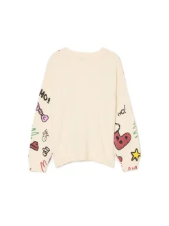 Cropp Ubrania Świąteczne|Swetry*świąteczny sweter kremowy