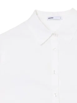 Cropp Koszule, Bluzki*Krótka biała koszula biały