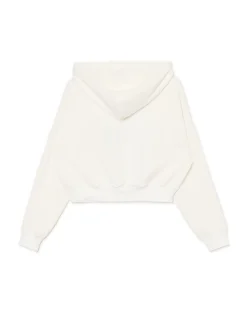 Cropp Bluzy*Krótka bluza ze spranym nadrukiem kremowy