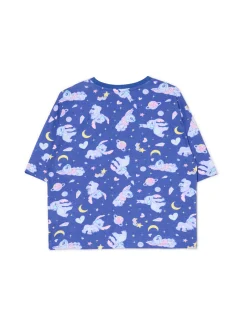 Cropp Piżamy*Krótka dwuczęściowa piżama ze Stitchem niebieski