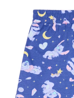 Cropp Piżamy*Krótka dwuczęściowa piżama ze Stitchem niebieski