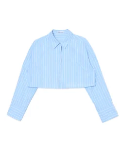 Cropp Koszule, Bluzki*Krótka koszula w paski niebieski