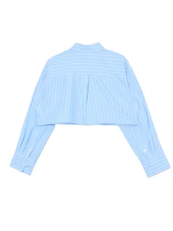 Cropp Koszule, Bluzki*Krótka koszula w paski niebieski