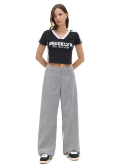 Cropp Koszulki, Topy*Krótka koszulka z napisami czarny