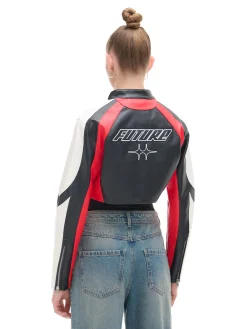 Cropp Kurtki, Płaszcze*Krótka kurtka w stylu racing czerwony