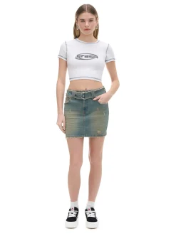 Cropp Koszulki, Topy*Krótki T-shirt biały