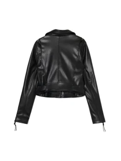 Cropp Kurtki, Płaszcze*Kurtka biker z imitacji skóry czarny